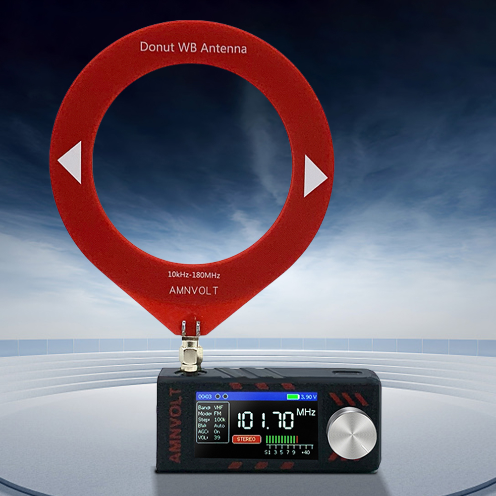 Si4732 0.5-108mhz lsb usb am fm fm/am rádio 1.9 polegadas tela ips rádio portátil com antena receptor de rádio de todas as bandas