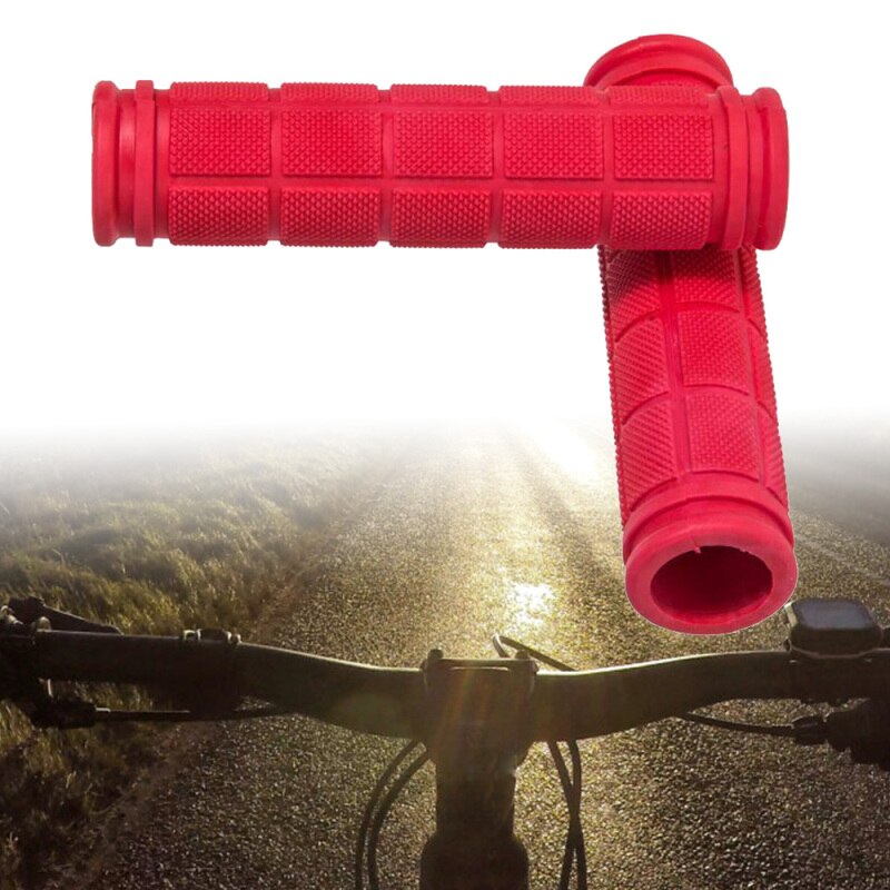 2PCS Soft Rubber Cycling Bicycle Hand Grips Universal MTB Road Bike Handlebar Grips Anti-slip Support Grips Bike Accessories