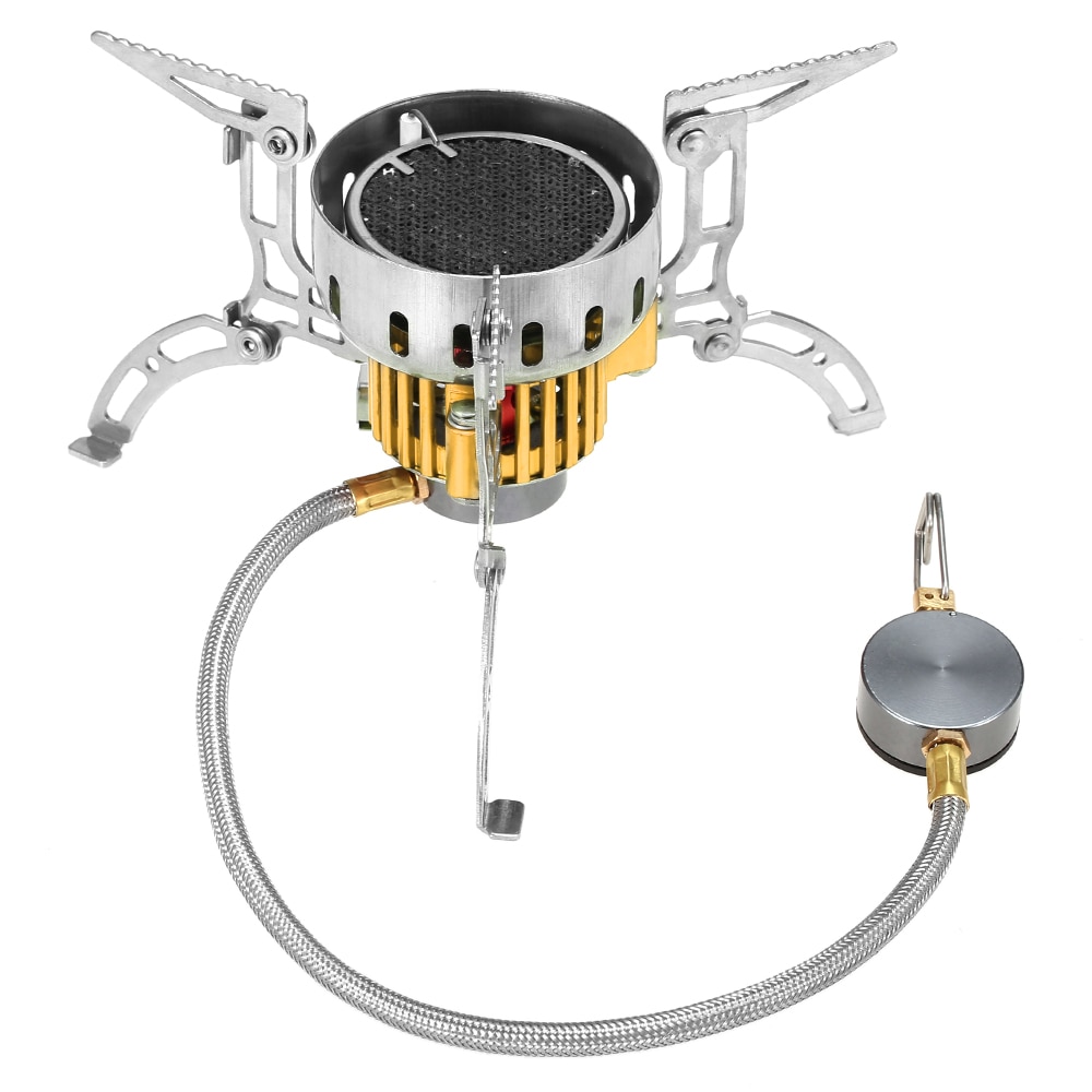 Outdoor Infrared Camping Stove Ultralight Portable Furnace Collapsible Windproof Gas Stove Mini Burner for Cookout Picnic Hiking