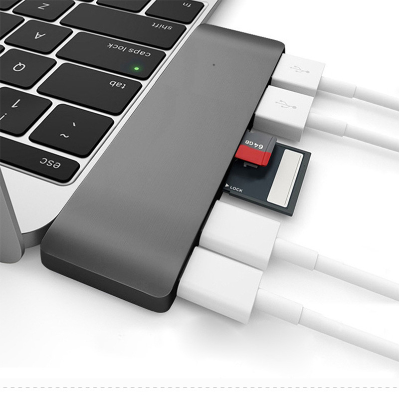 Usb Type C Hub Adapter Dock Docking Station Naar Hdmi Usb 3.0 Pd Voor Macbook Pro 13 "15" 16 "En Air