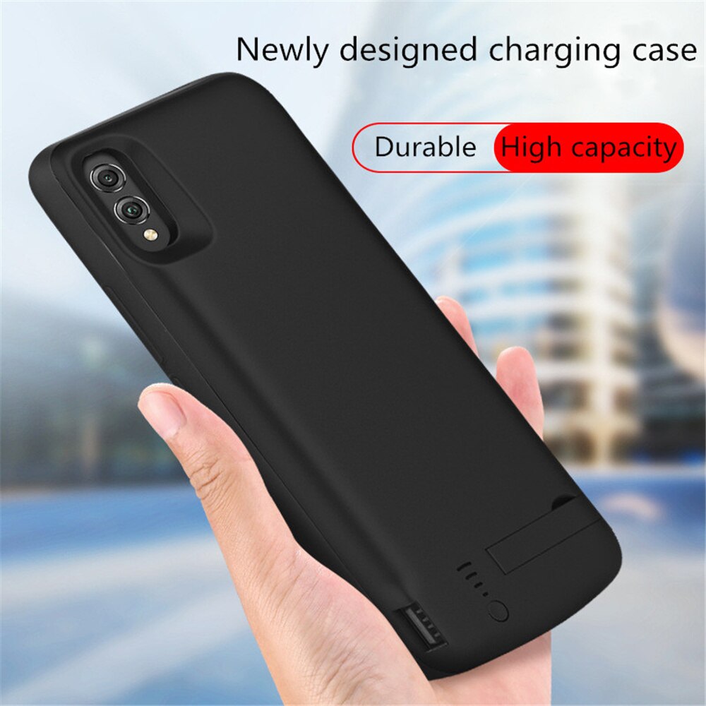 Battery Power Cases For Huawei Honor 8X Battery Charger Cover 6500mAh Portable External Stand Power Bank Battery Charging Cases