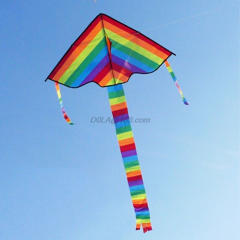 Lange Staart Rainbow Kite Outdoor Vliegers Vliegen Speelgoed Kite Voor Kinderen Kids