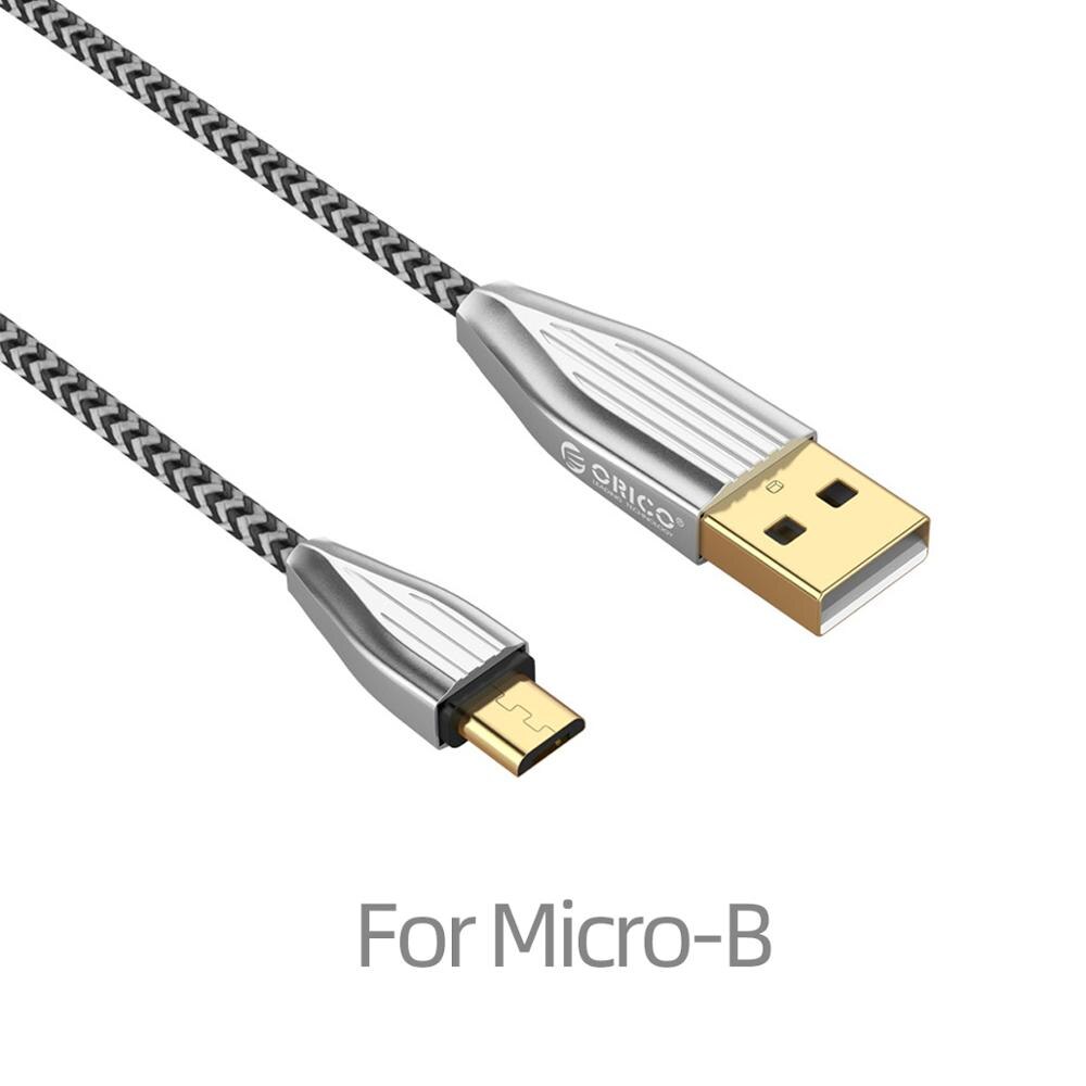 ORICO 2.1A micro Cavo USB Valigia di Disegno Veloce di Ricarica Del Telefono mobile Cavo per Huawei Xiaomi Samsung LG androide Del Telefono mobile: For Micro-B