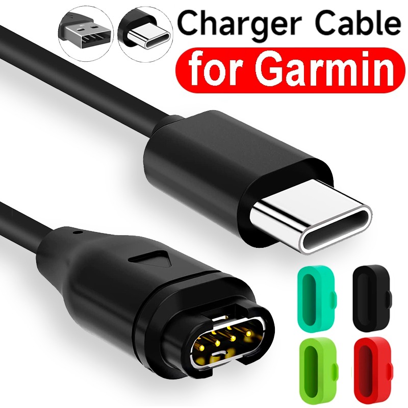 Voor Garmin Fenix 8 7 5X6S Pro USB C Oplaadkabel Type C Snellader Koord voor Garmin Fenix stof Stekkers Smartwatch Accessoires
