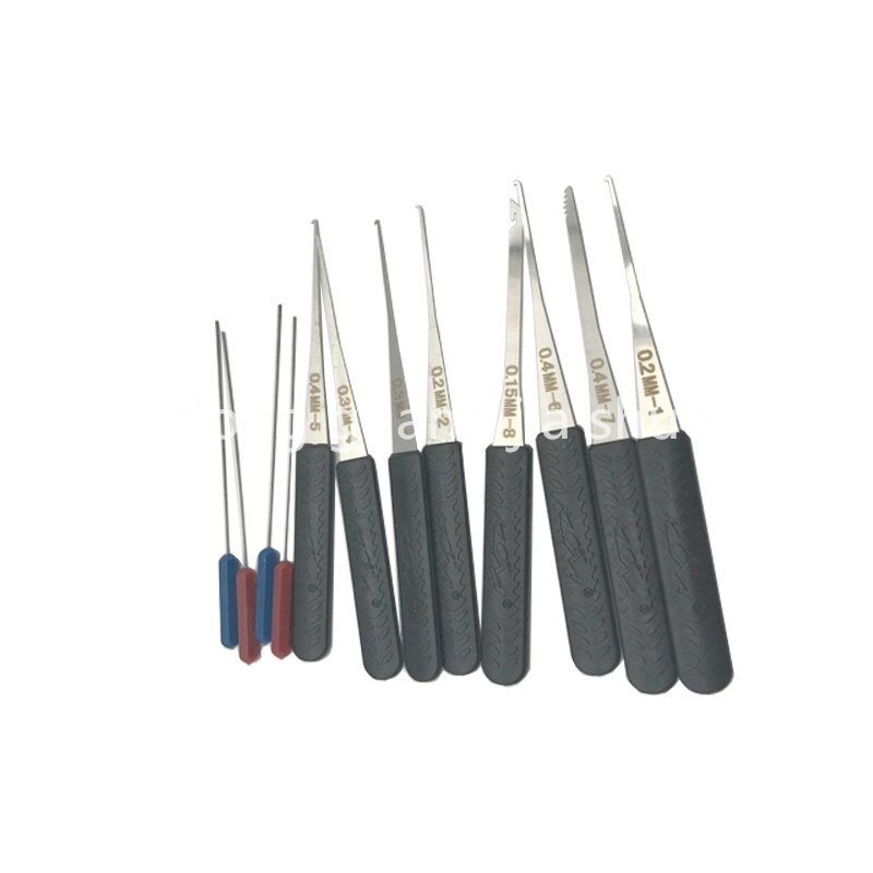 5Pcs Gebruikt Slotenmaker Gereedschap Vervanging Draaien Tool Met 12 Pcs Lock Broken Key Extractor Verwijder Removal Haken
