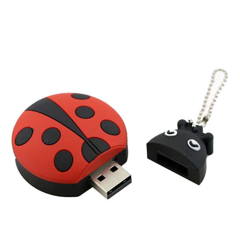 Cartoon pamięć USB 128GB Cute Beetle USB 2.0 Pendrive 256GB Pen Drive 64GB 32GB 16GB pamięci pamięć USB chrząszcze dysk pamięci
