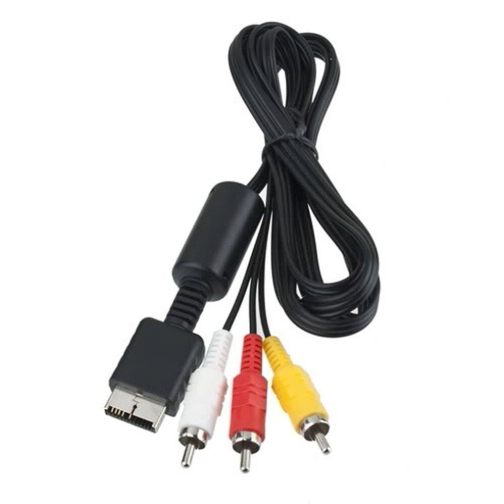 Composite S-Video RCa aV 2in1 audio video cord wire S-Video aV Cable for PS2 for PS3 for Playstation 2 3 Console