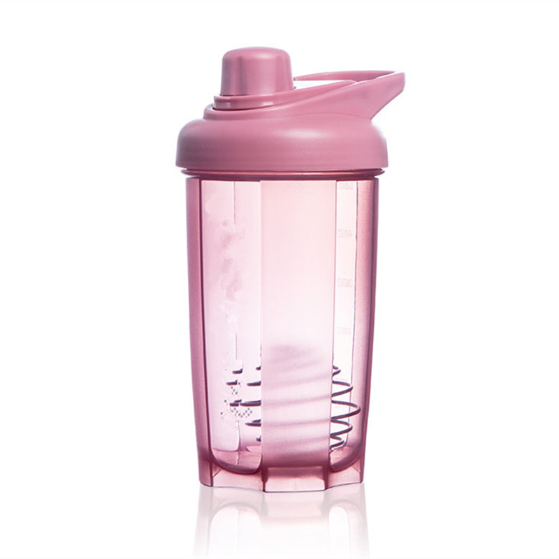 Kvinde sport valleprotein lyserød shaker flaske strøm vandflaske pige lækagesikker gym fitness træning ernæring flaske bpa fri