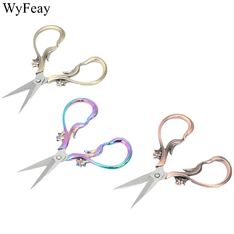 Tijeras Vintage de sastre Retro antiguo, tejido de costura, bordado y costura, suministros de corte de hilo