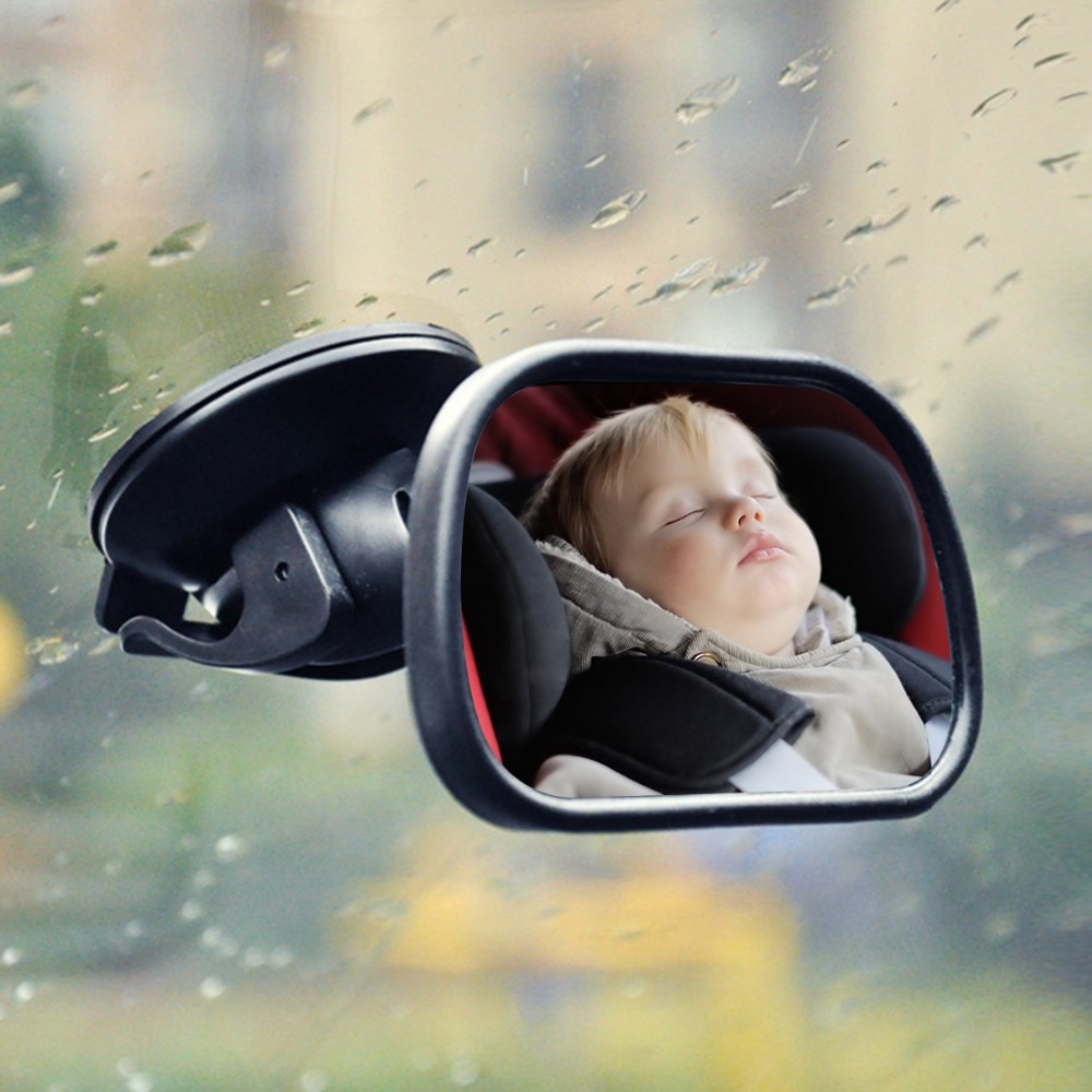 2 in 1 Mini Veiligheid Auto Achterbank Baby View Spiegel Verstelbare Baby Achter Bolle Spiegel Auto Baby Kids Monitor