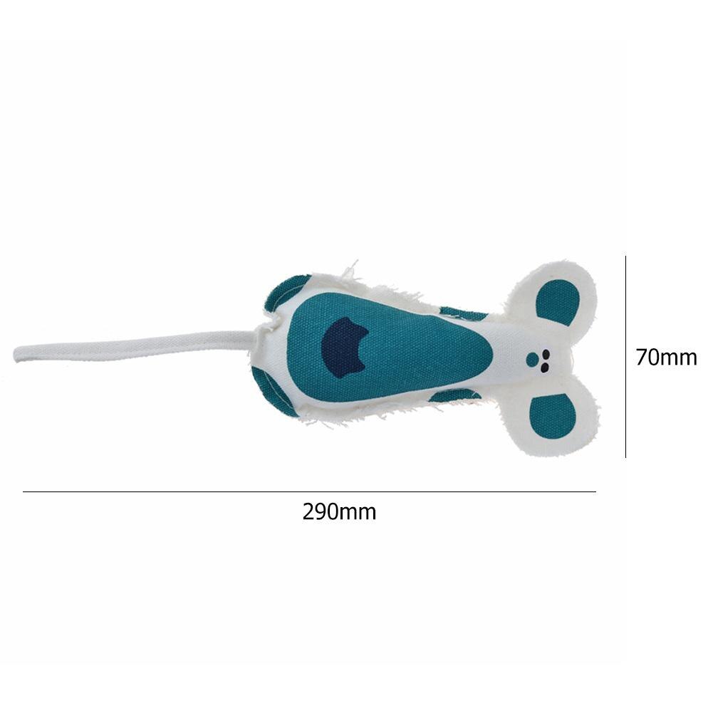 Pet Toys Cats Chewing Playing Interacting Toys Built-in Paper Ringing Catnip Squeaky Cats Accessories: Blue