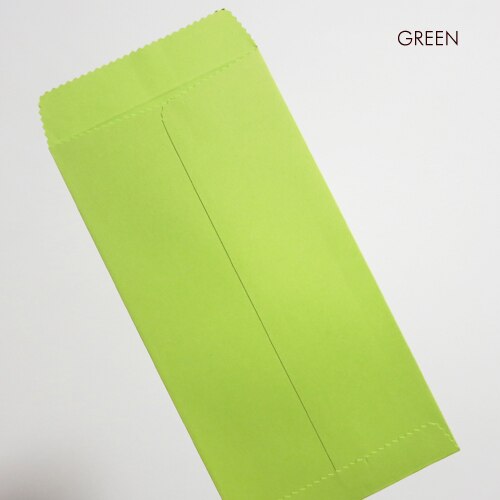 50 pcs 170x85mm (6.6 "x 3.3") couleur papier enveloppe verticale Style chinois enveloppe: Green