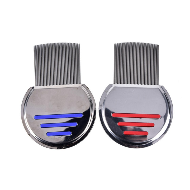 1PCS Stainless Steel Lice Comb Kids Hair Rid Headlice Super Density Teeth Remove Louse Comb Pet comb