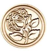 Antik metalforsegling voksstempel træhåndtag samling plantebogstaver rose krone eventyr til bryllupsinvitationsunderskrift: M030