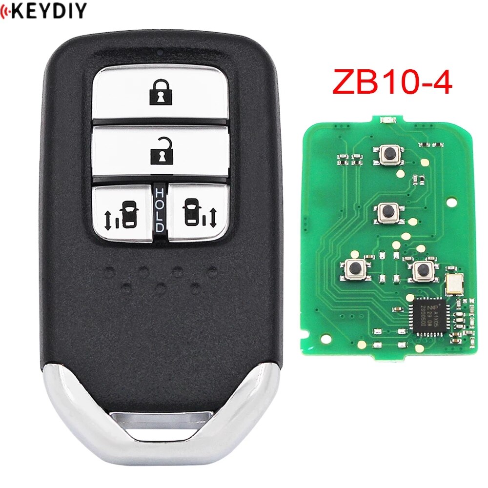 KEYDIY Universal Smart Key fob 4 Buttons ZB10-4 for KD-X2 KD900 Mini KD Key Generator Fit More than 2000 Models