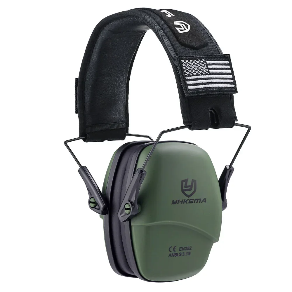 YHKEMA Veiligheid Passieve Oorbeschermers Schieten Oorbeschermers Gehoorbeschermingen Voor Schieten NRR 25dB Ruisonderdrukking Geluiddichte Headset: Rood