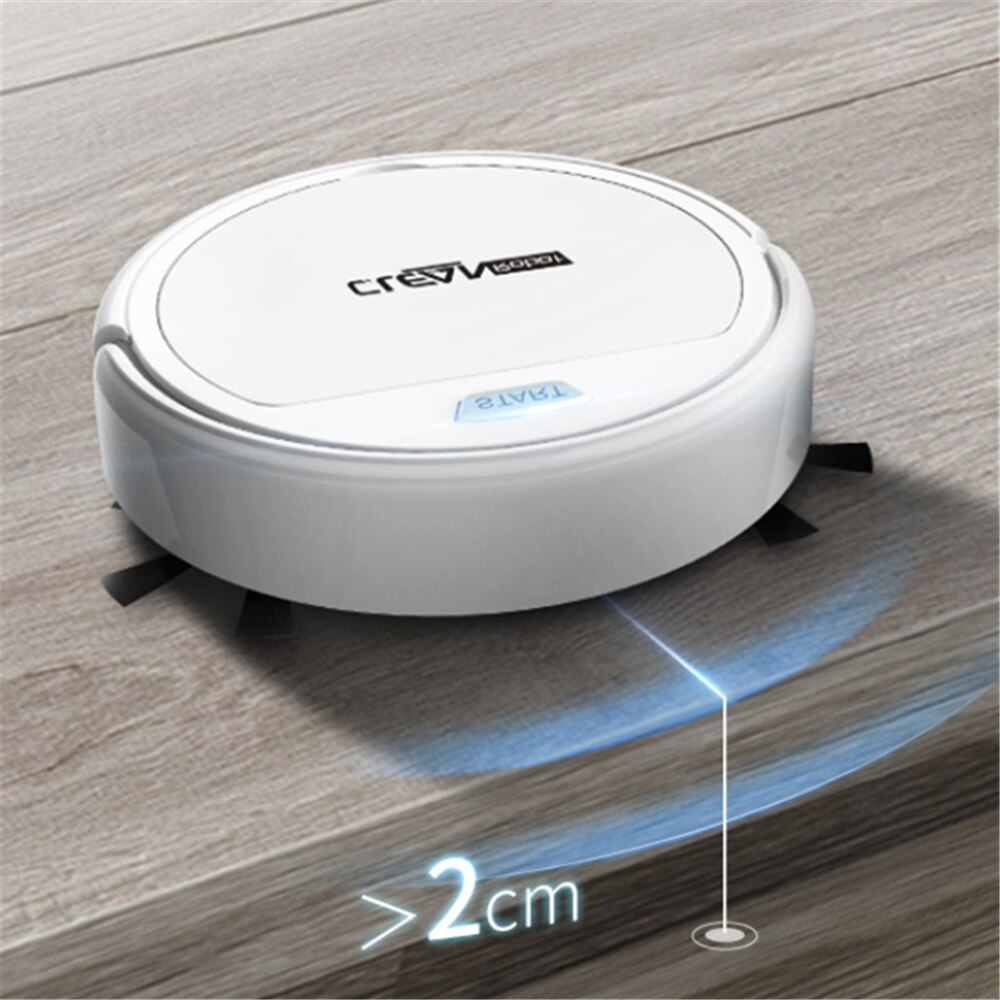 Smart Vacuum Cleaner USB Intelligent Strong Suction Sweeping Robot Automatic Climbable Dry Wet Floor Sweeper for Home Silent Run