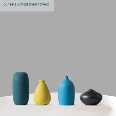 Nordic Style Ins Jingdezhen Ceramic Vase Flower Arrangement Dried Flower Simple Hydroponic Flower Device Living Room: Clear