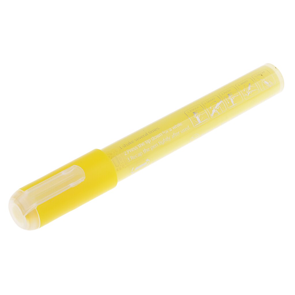 School Office Favorite Accessory Paint Pens Acrylic Paint Marker Painting Pens Art Crafts Pen Scrapbooking 12 Colors: yellow