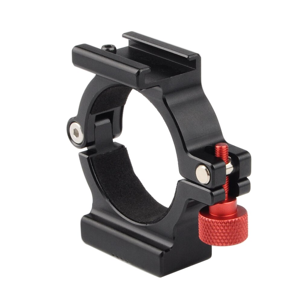 Adapterring-verlängerungsclip mit blitzschuh für zhiyun smooth 4 gimbal gear rosettenhalterung mit mikrofon-/led-licht-/monitor-anschluss