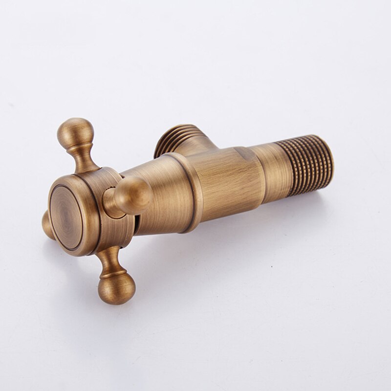 Antique Brass Triangle Valve Water Control Valve Bathroom Tap Water Valve 1/2*1/2 Brass Angle valves JF-845F