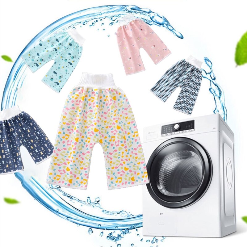 Comfy Kind Luier Rok Shorts 2 In 1 Anti Bedplassen Wasbare Katoenen Zindelijkheidstraining Luier Broek Waterdicht Bed kleden