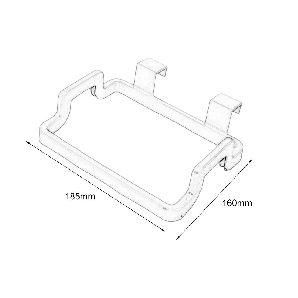 Solid hängande köksskåp skåpdörr baksida sopställning sopställning stil förvaring hink sopsäckar hängande hållare