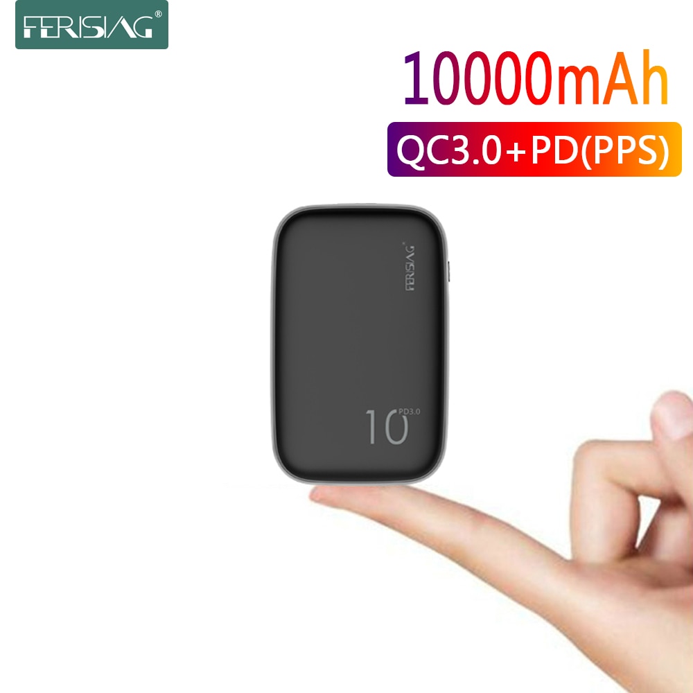 Ferising Pd Power Bank 10000 Mah Draagbare Externe Batterij Oplader Usb Type C Qc 4.0 3.0 10000 Mah Voor Xiaomi mi Powerbank Banken