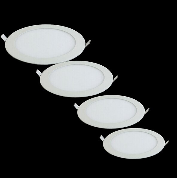 LED Panel Light 3W 6W 9W 12W 15W 18W Dimmable Round Led Light LED Recessed Ceiling Lamp Super Bright Ultra LED lamparas