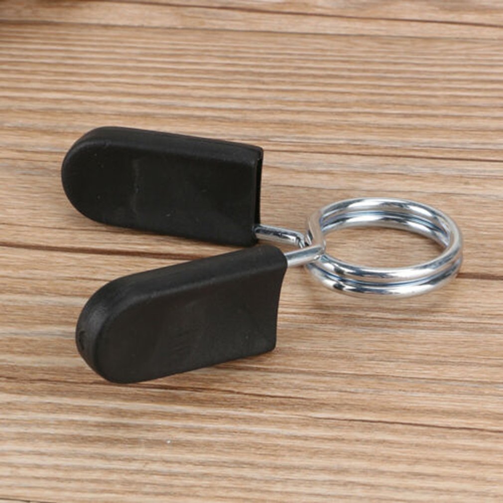 2Pcs 25Mm Barbell Fitness Sluiting Gewicht Barbell Halter Lock Clip Voorjaar Met Handvat Fitness Apparatuur Accessoires