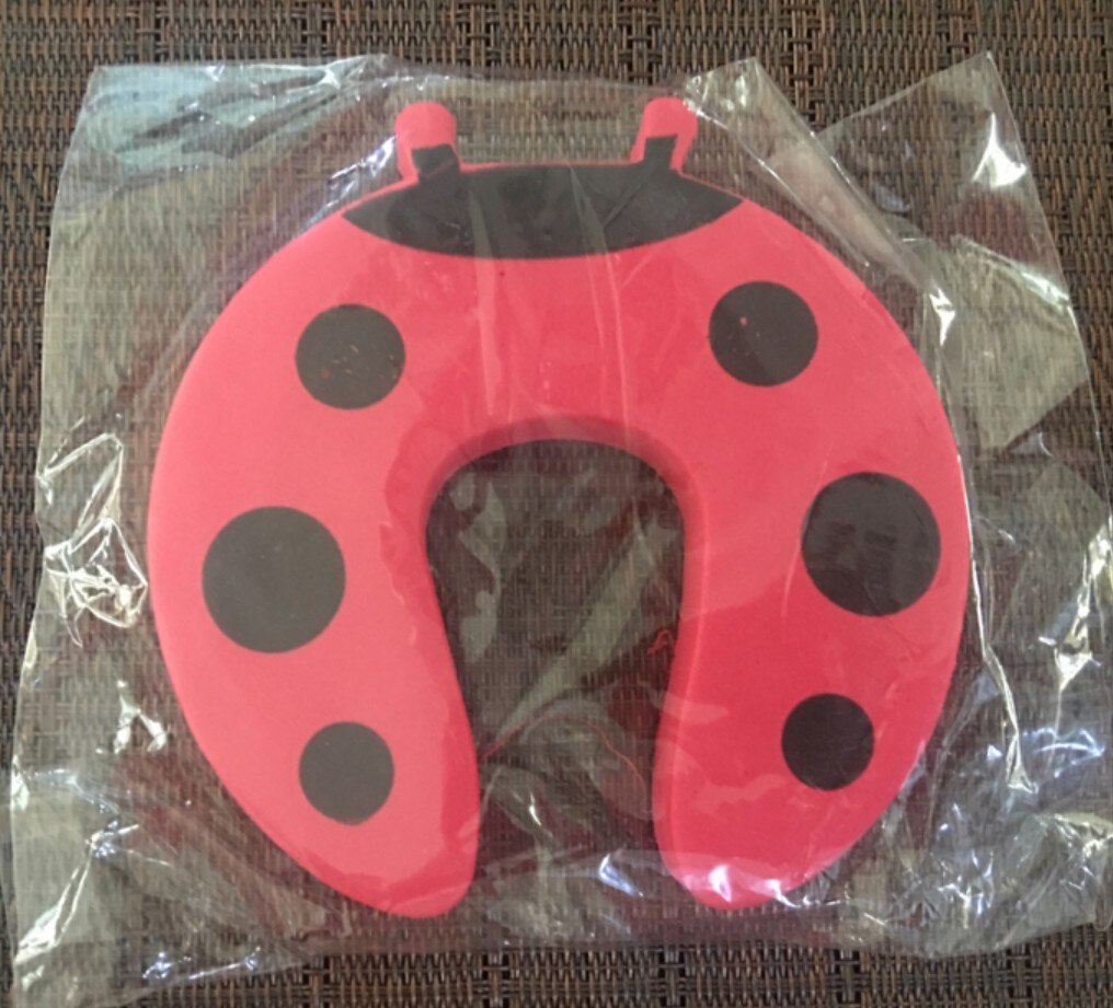 Abrazadera de seguridad para niños de dibujos animados para puerta, pinza para mano, tope de seguridad para bebés, lindo Animal, Clip para puerta de seguridad: Red