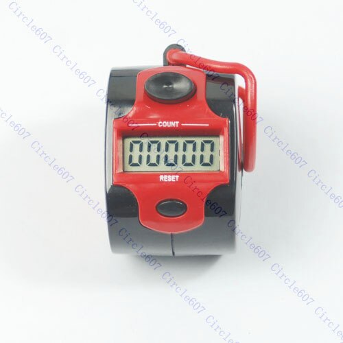 5 Digit Number Tally Counter Clicker Golf Mini Electronic Digital Red 5 Digit Hand Tally Counter Hand Held