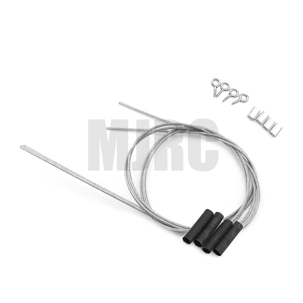 2 stuks rc crawler gemodificeerde onderdelen stalen kabel voor 1/10 axiale scx 10 90046 tamiya  cc01 d90 d110 tf2 rc4wd traxxas trx -4 trx 4 rc auto