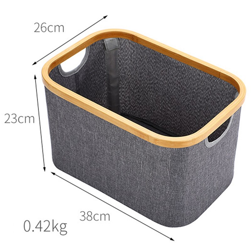 Bamboo Laundry Basket with Lid Hampers For Laundry Hamper with Handles Foldable Hamper Easily Transport Laundry,Grey