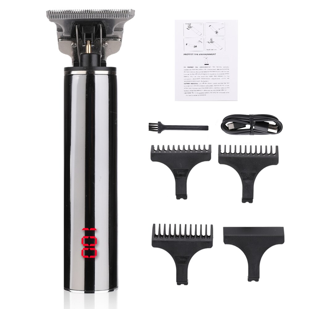 Lcd Mannen Tondeuse Clipper Professionele Kapper Tondeuse Scheerapparaat Tondeuse 0Mm Kapper Tondeuse Haar Snijmachine Maaier: Hair Trimmer16