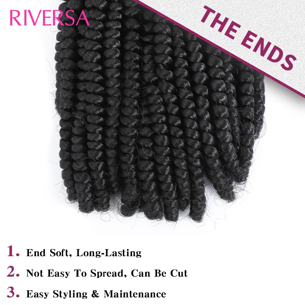 Spring Twist Hair 8Inch 15strands/pack Crochet Braids For Passion Twists Synthetic Spring Curly Crochet Braiding Hair Extensions