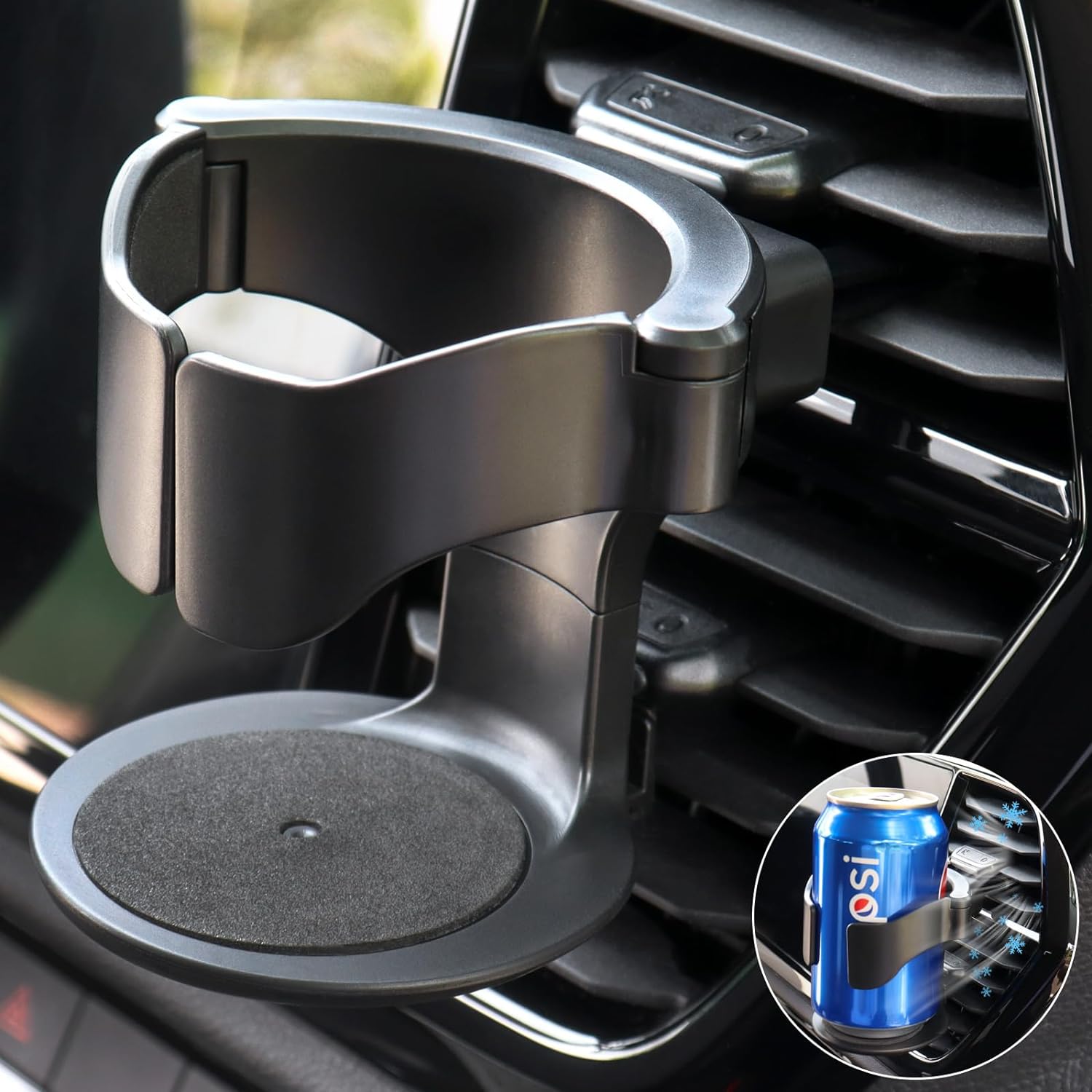 Universal copo ajustável titular para carro, ventilação de ar, rack garrafa de água, café bebida, suporte de montagem, clip, acessórios interior do carro