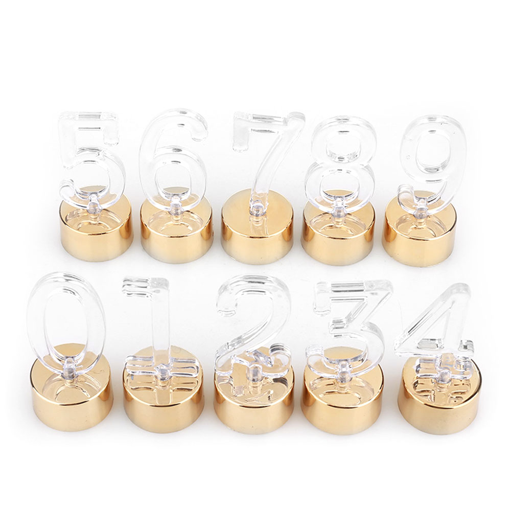 Bougie à lumière LED pour anniversaire, chiffres 0-9, lettres décoratives, lampe à changement automatique, sans flamme, lumières décoratives pour anniversaire,: Bleu Royal