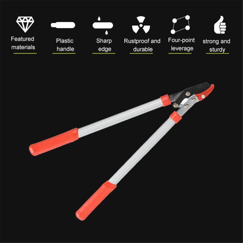 Pruning Tools Telescopic Scissors Tree Ratchet Lopper Pruner Extending Garden Cutter Branch Shear Garden Hand Tools Gardening