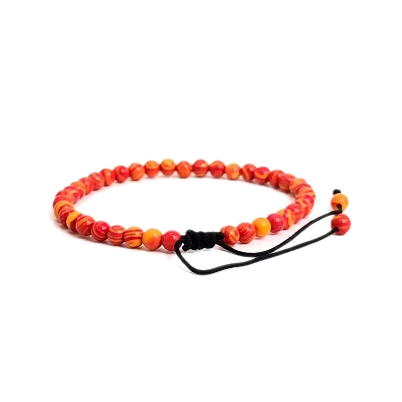 4mm Stone Beads Adjustable Bracelet For Men Shell turquoise malachite Chalcedony Onyx Woven Bracelets Women Yoga Jewelry