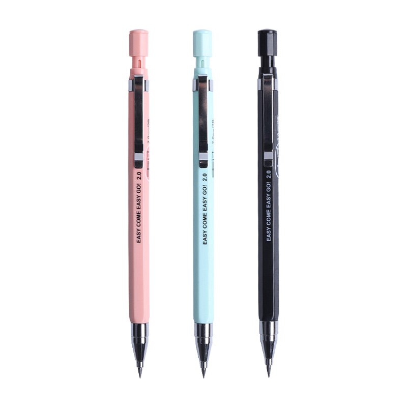 M&amp;G Mechanical Pencil 2.0mm lead with Eraser 2B Drawing Writing Activity Pencils led pencils for school With lead pencil knife