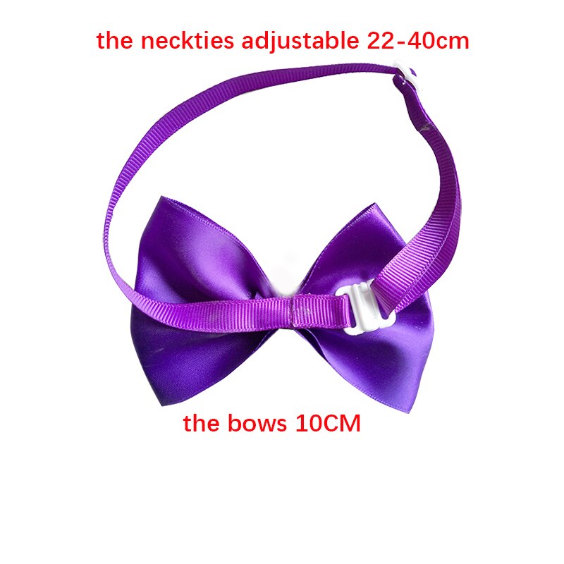 Nœud papillon pour chien, 100 pièces, 18 couleurs, ruban solide, accessoires de toilettage pour animaux de compagnie, chat, chien, petit et moyen gabarit,