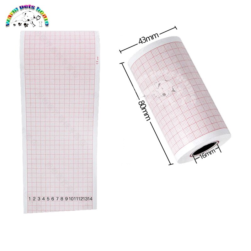 10 Rolls Ecg Papier Printen Digitale 3-Kanaals Ecg Machine Papierrollen