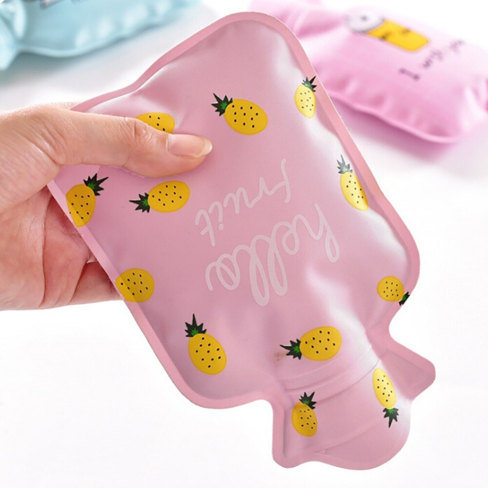 Cartoon Printed Mini Water Bottles Water Injection Explosion-proof Warm Heater Bag For Hand Feet Belly Warmer