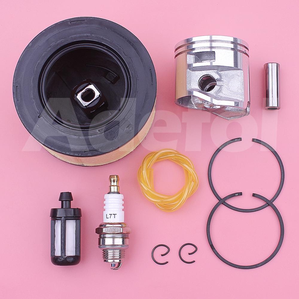 44mm Kolben Luft Kraftstoff Filter Linie Bausatz Für Stihl Frau251 Frau 251 Kettensäge 1143 030 2007, 1141 120 1600 w Stift Ringe Sicherungsring Zündkerze