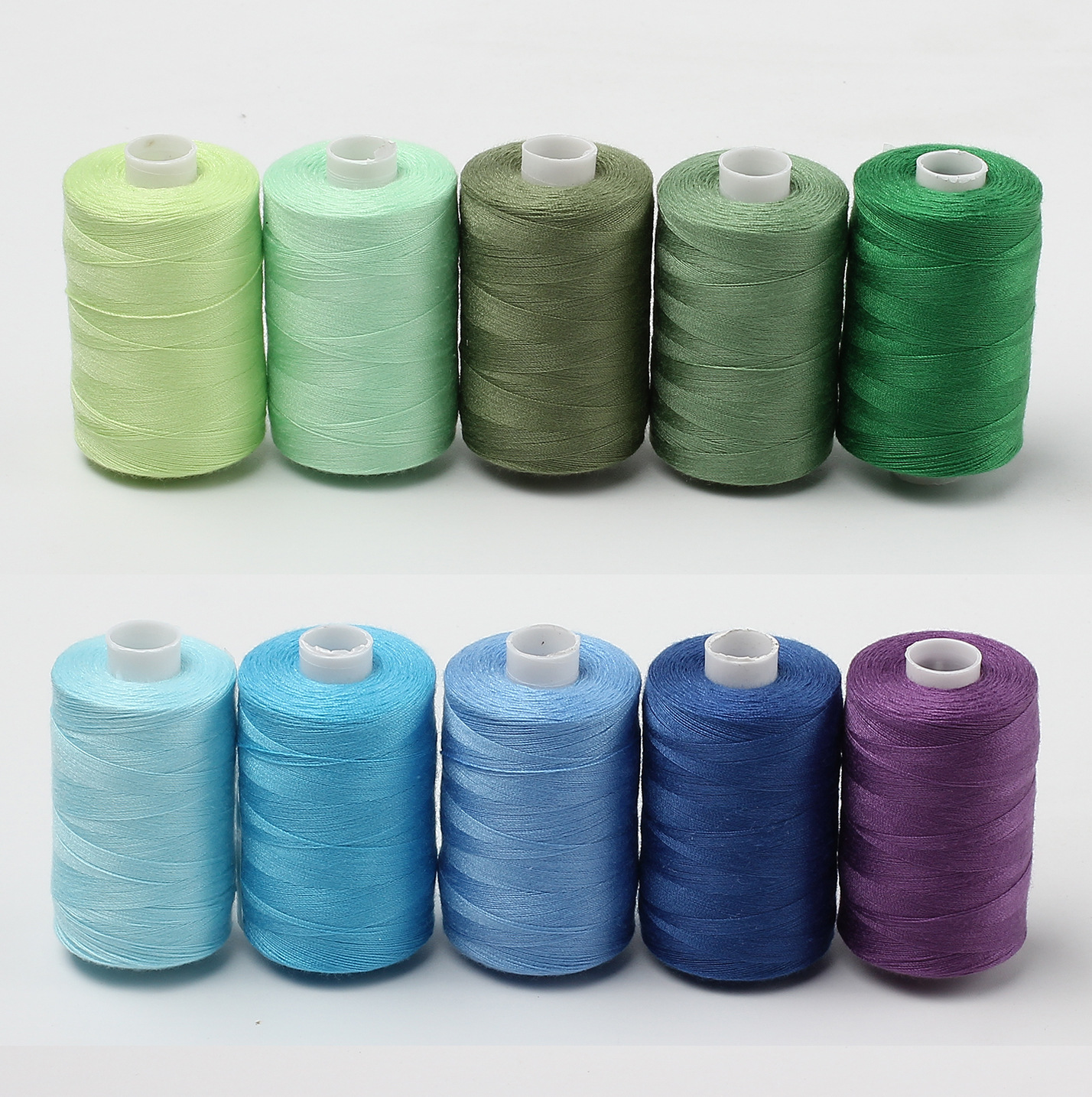 24 Spools/Lot Multi Color 40S/2 Polyester Thread For Sewing Machine, 1000 Yards/spool Sewing Quilting Embroidery Thread