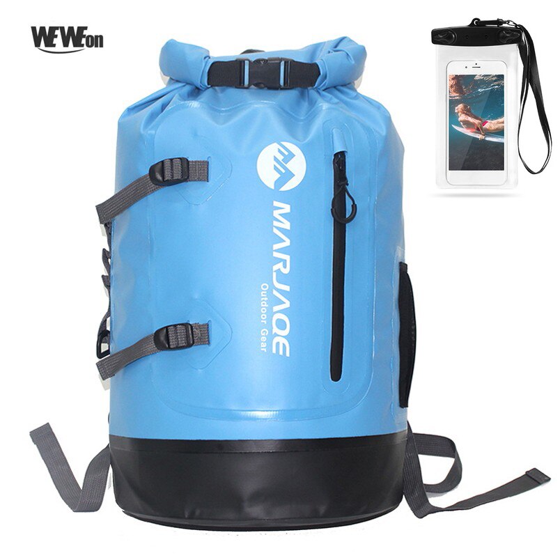 30l waterdichte droge tassen anti-aging ipx 6 zwemrugzakken met oprolbare bovenkant strandtas duikkajakzak 500d pvc-gaasdoekmateriaal