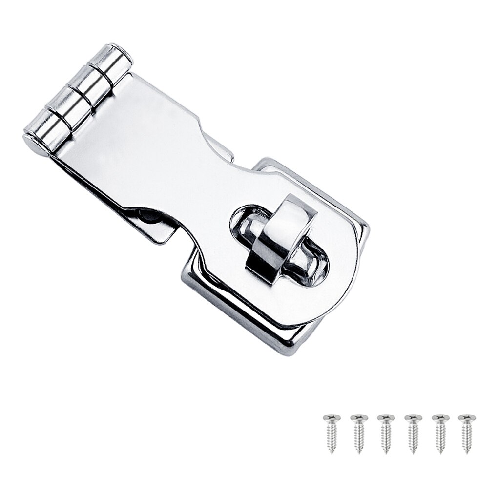 Boat Swivel Hasp Portable Heavy Duty Rotary Safe Cabin Deck Latch Sea Boats Lock Tools with 6 Screws