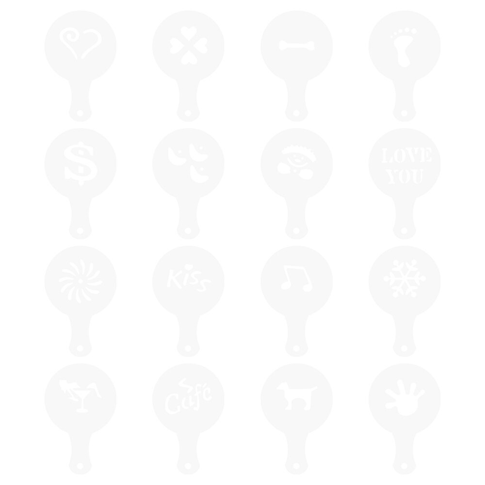 1 Set Special Coffee Duster Coffee Printing Model Coffee Shaker Stainless Steel Coffee Flour Sifter for Kitchen Home Ca