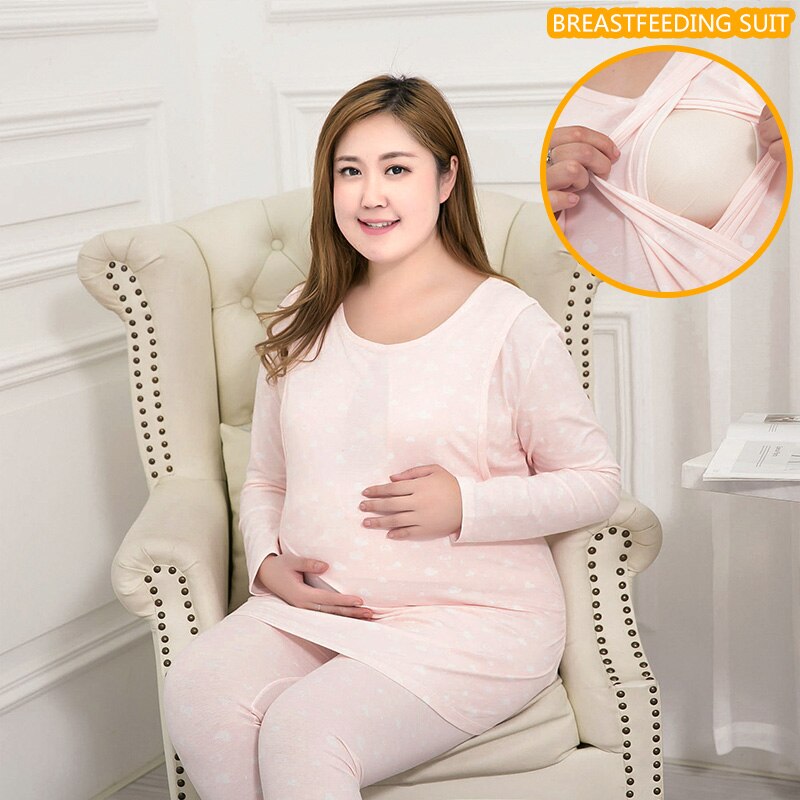 Nursing pajamas for pregnant women